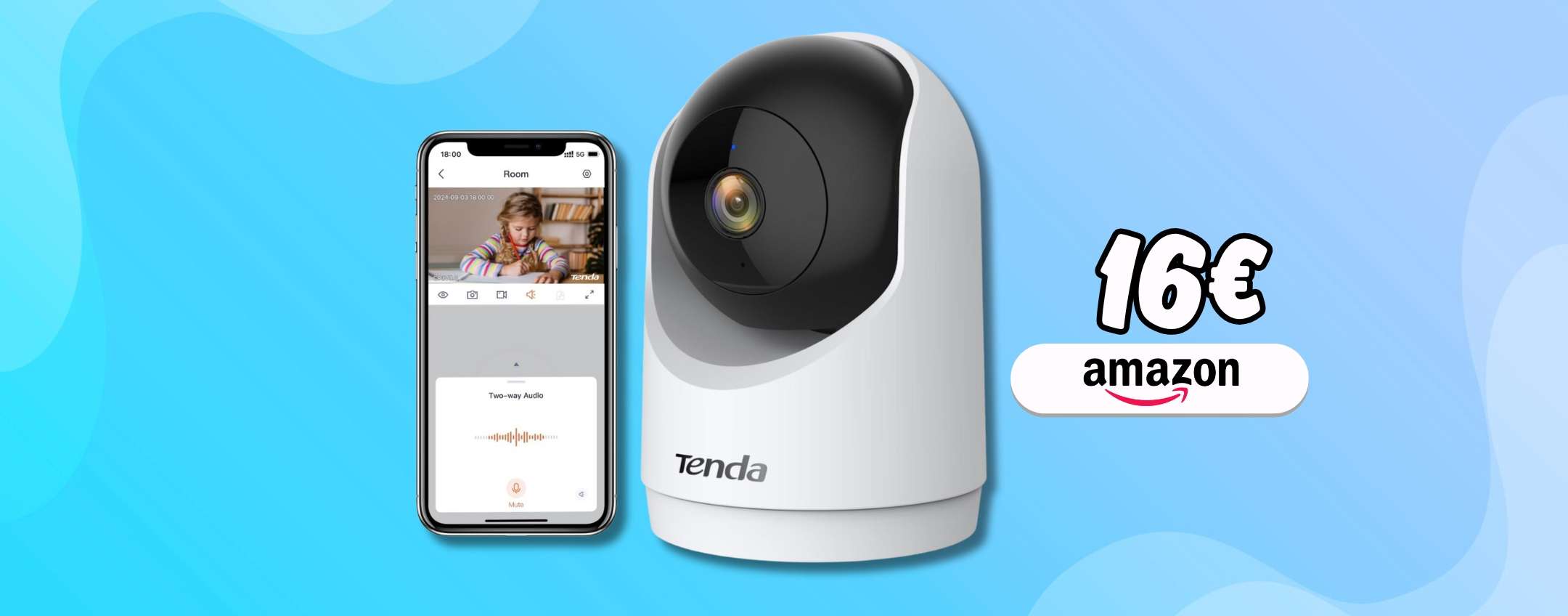 Sicurezza avanzata con la Telecamera WiFi a 360°, per 16€ ne vale la pena