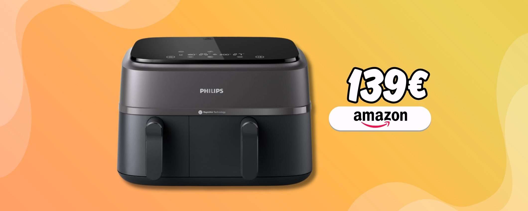Cestello DOPPIO ma prezzo al minimo per Philips Dual Basket Air Fryer Cestello DOPPIO ma prezzo al minimo per Philips Dual Basket Air Fryer