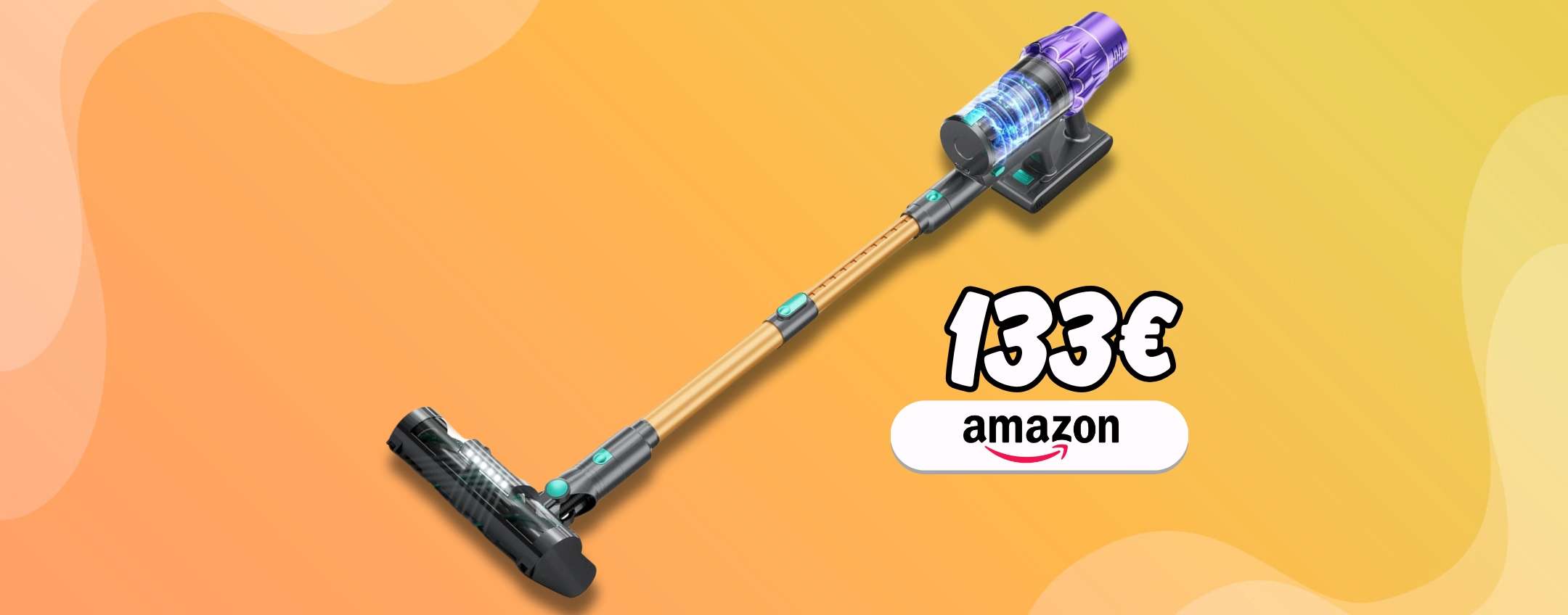A tutta forza le pulizie con l’aspirapolvere senza fili 50KPA (-107€)