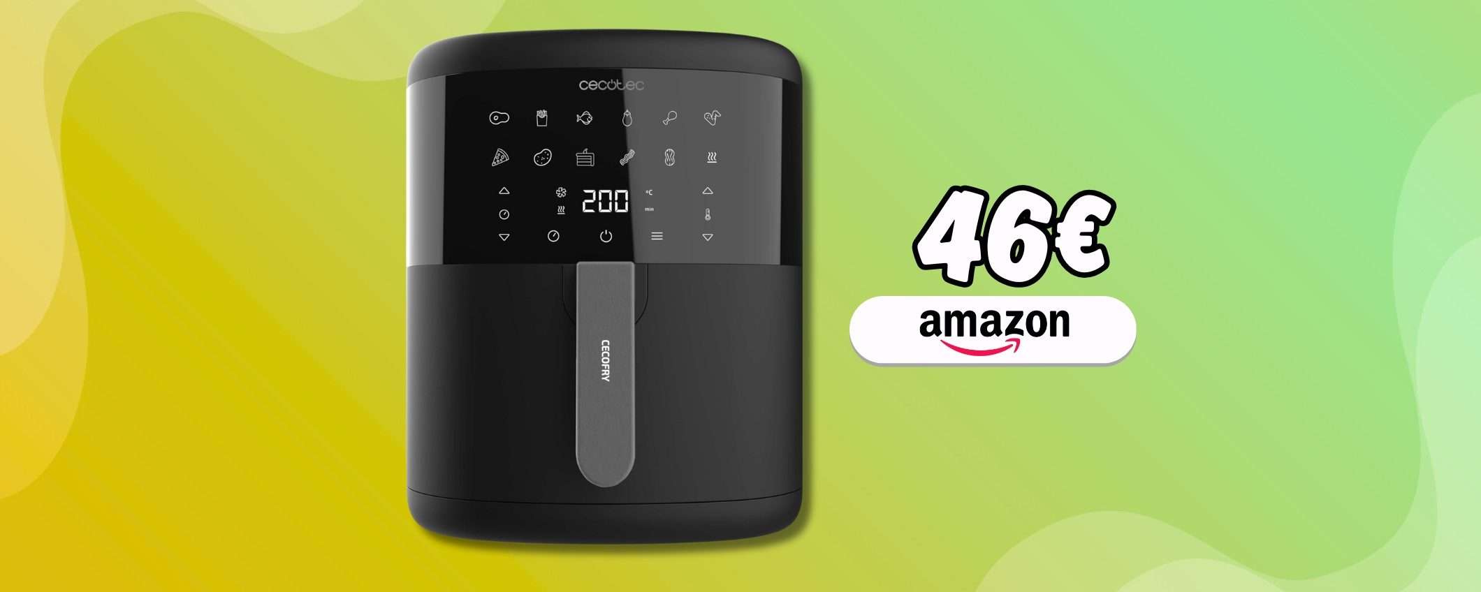 Errore di prezzo o affare su Amazon? Friggitrice ad aria Cecotec 6L a 46€ Errore di prezzo o affare su Amazon? Friggitrice ad aria Cecotec 6L a 46€