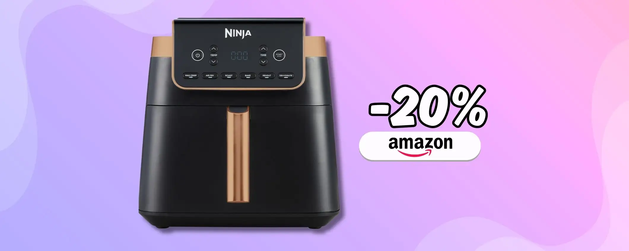 Capienza XXL per la Ninja MAX PRO, la friggitrice ad aria definitiva (-20%) Capienza XXL per la Ninja MAX PRO, la friggitrice ad aria definitiva (-20%)