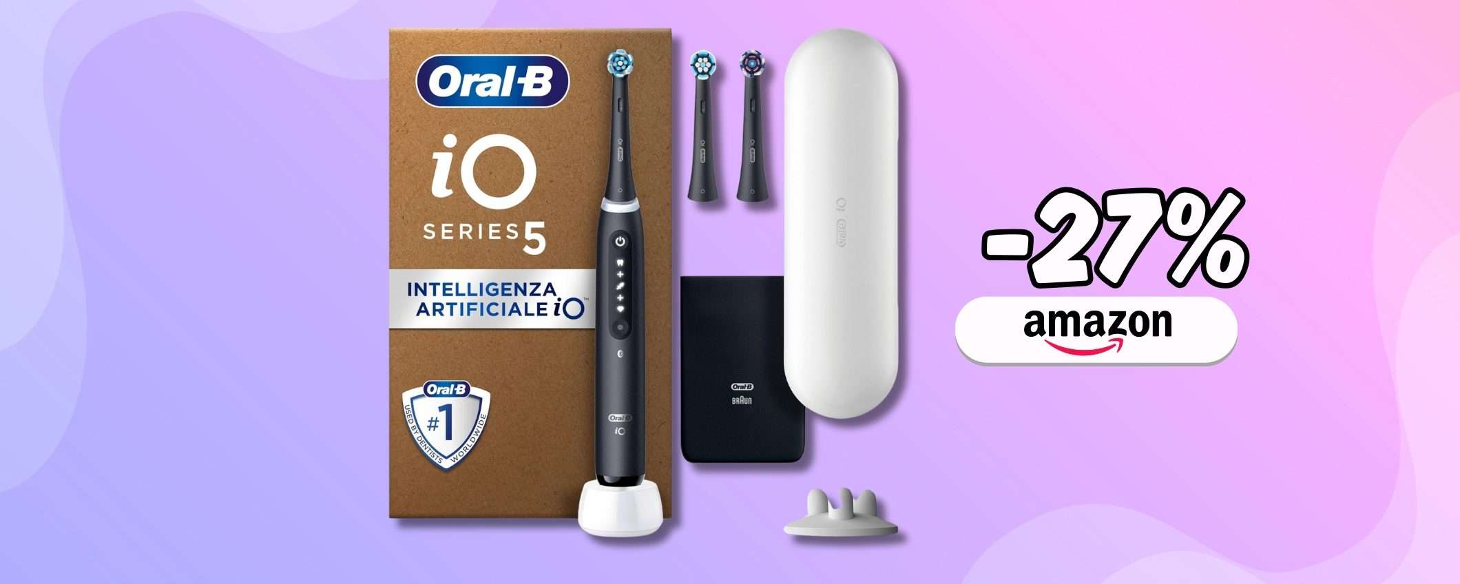 Con Oral-B iO 5 i denti son così puliti da dire addio al dentista (-27%) Con Oral-B iO 5 i denti son così puliti da dire addio al dentista (-27%)