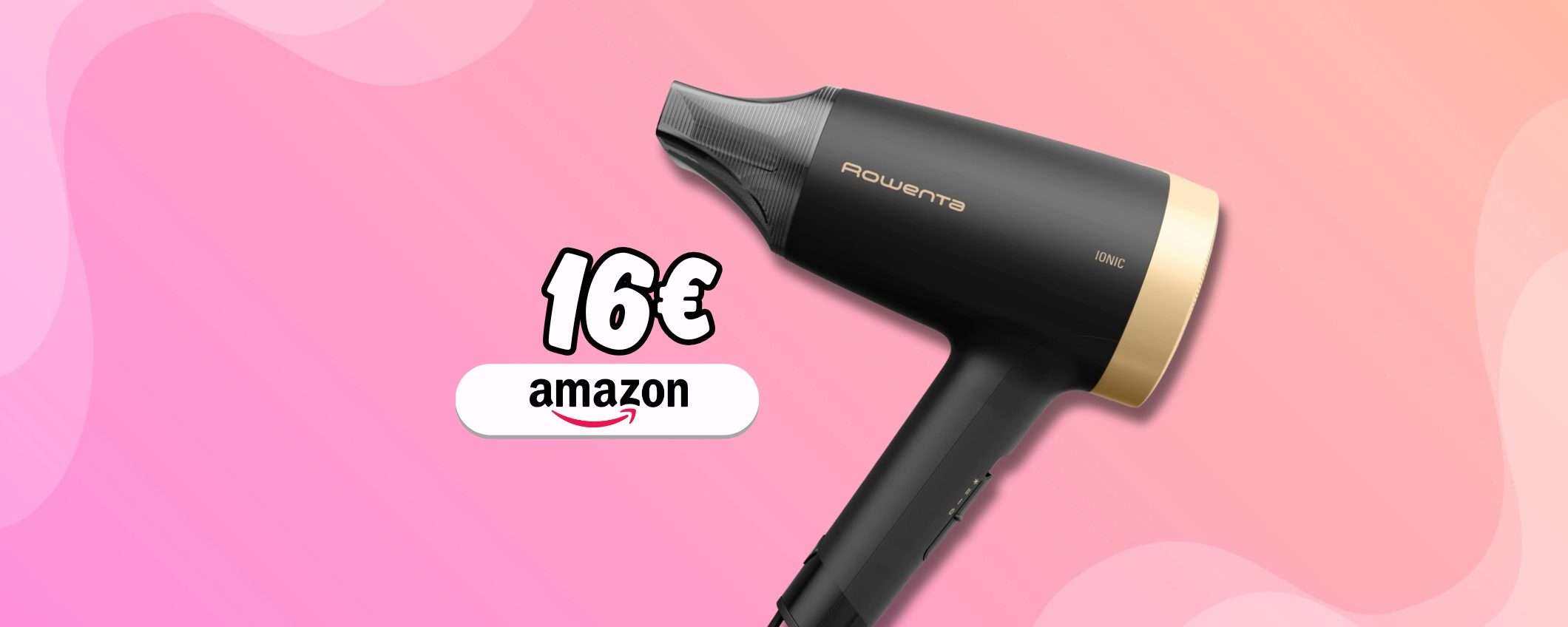 Velocissimo e compatto asciugacapelli Rowenta: imperdibile a 16€ Velocissimo e compatto asciugacapelli Rowenta: imperdibile a 16€