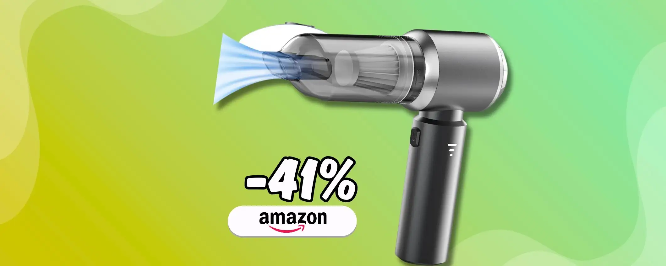 Epico aspirapolvere portatile con cui pulisci l'auto in 5 minuti (-41%) Epico aspirapolvere portatile con cui pulisci l'auto in 5 minuti (-41%)