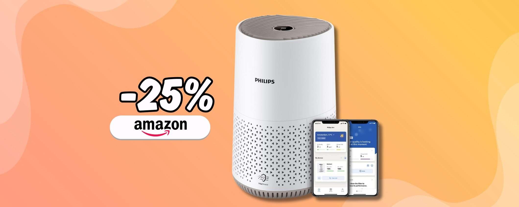 Purificatore d'aria Philips fa la differenza con filtro HEPA integrato (-25%) Purificatore d'aria Philips fa la differenza con filtro HEPA integrato (-25%)