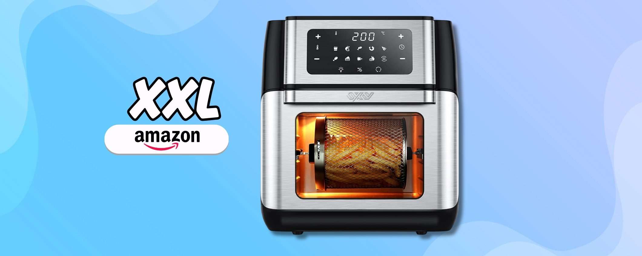 Friggitrice XXL anche nelle prestazioni: rimpiazza il forno con 75€ Friggitrice XXL anche nelle prestazioni: rimpiazza il forno con 75€