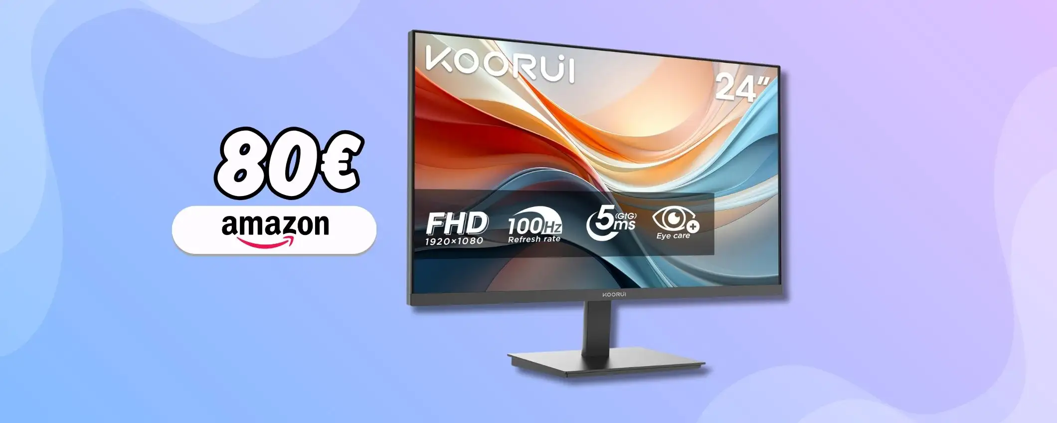 Monitor 24 FHD con meno di 80€? Possibile con questo modello KOORUI Monitor 24 FHD con meno di 80€? Possibile con questo modello KOORUI