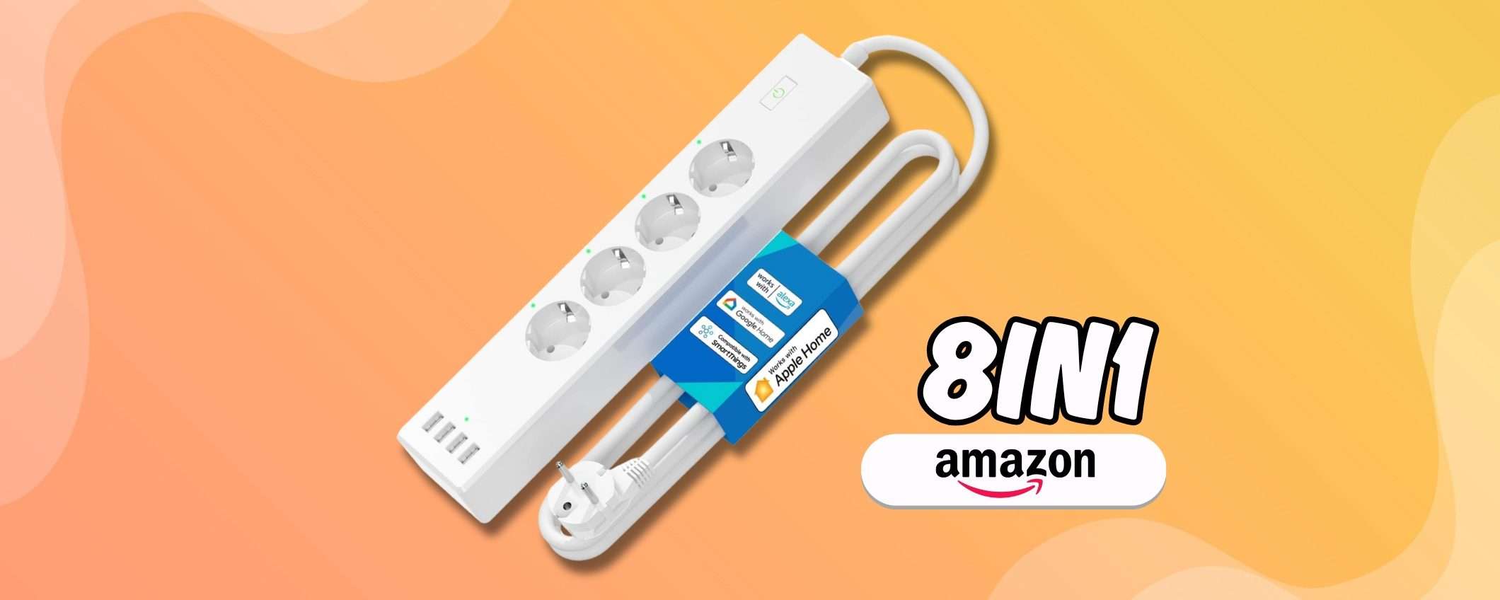Multipresa smart 8in1 è la rivoluzione: comoda e anche scontatissima Multipresa smart 8in1 è la rivoluzione: comoda e anche scontatissima