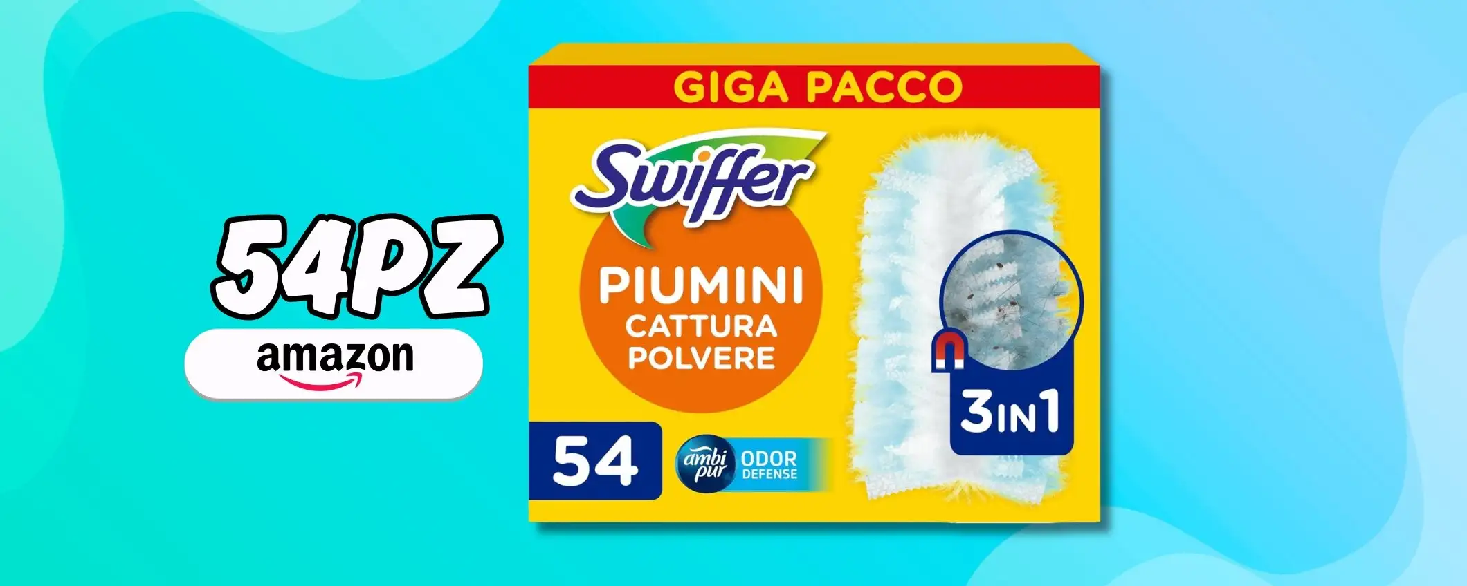Polvere ANNIENTATA con 54 piumini Swiffer Duster dal prezzo disintegrato Polvere ANNIENTATA con 54 piumini Swiffer Duster dal prezzo disintegrato