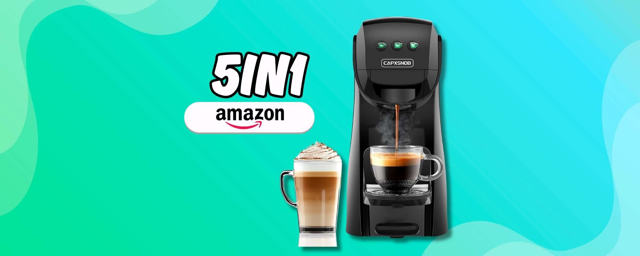 Macchinetta da caffè 5in1 è straordinaria in cucina e in ufficio (sconto) Macchinetta da caffè 5in1 è straordinaria in cucina e in ufficio (sconto)