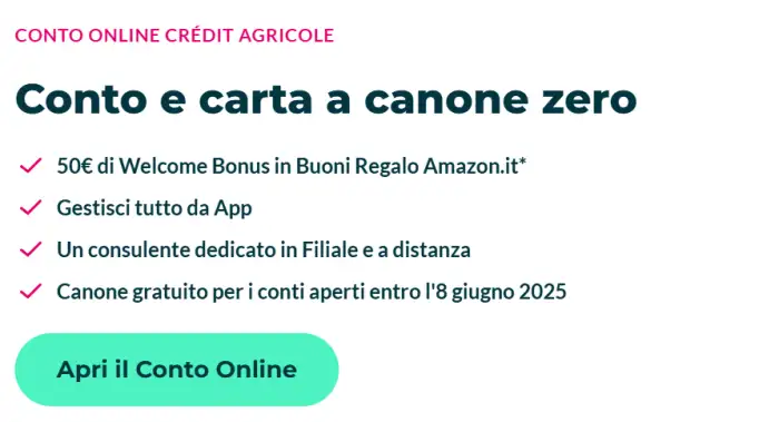 credit agricole 50 euro bonus