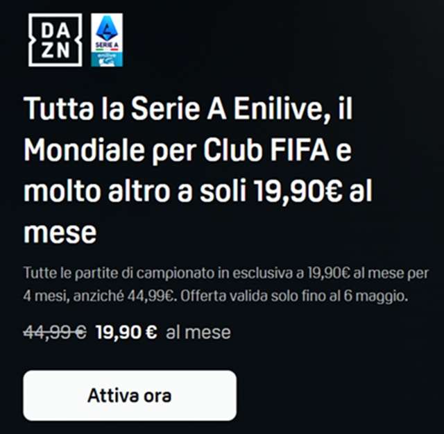 dazn offerta