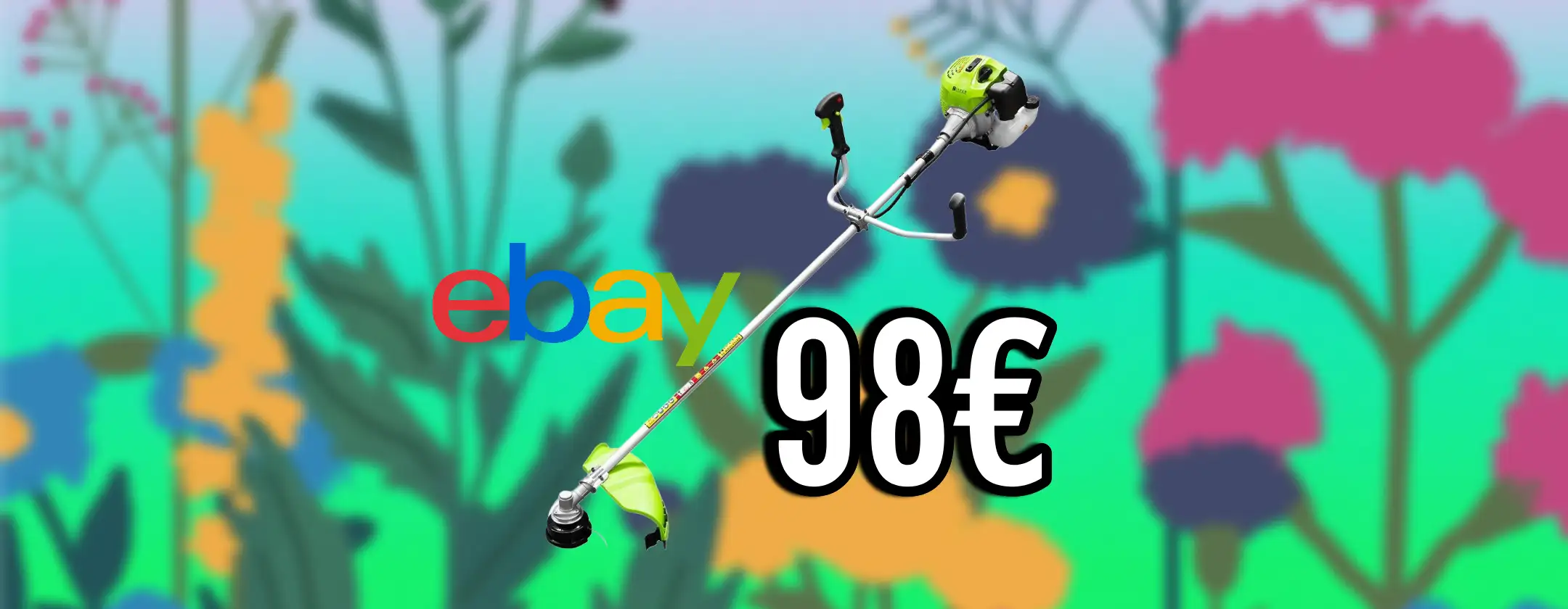 Decespugliatore con motore a scoppio in offerta a soli 98€ su eBay