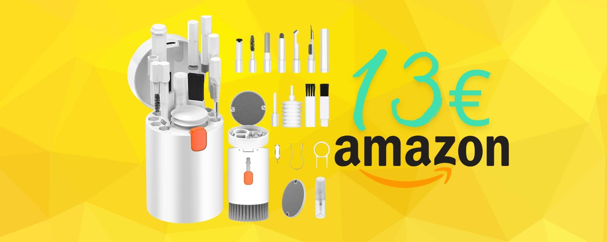 Kit di pulizia per PC, tastiera, auricolari, smartphone e tanto altro a soli 13€
