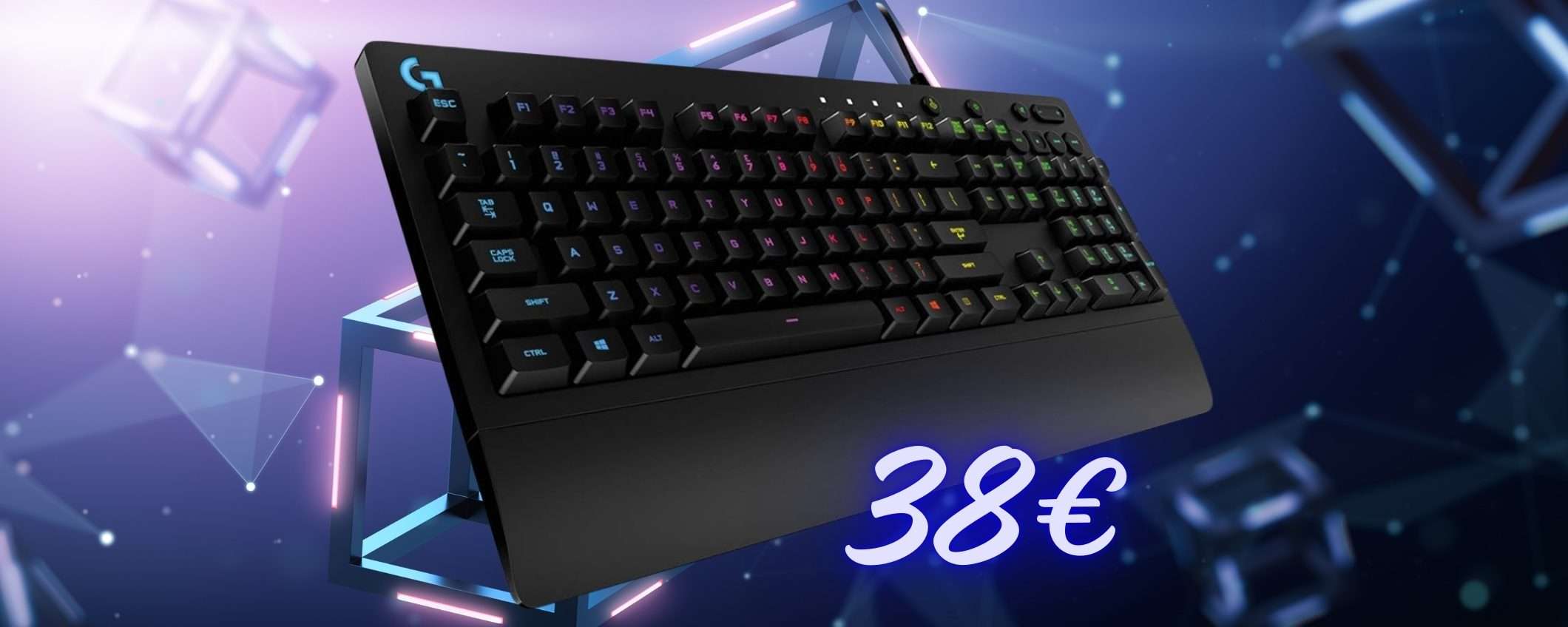 Logitech G213 Prodigy: tastiera con tasti personalizzabili e illuminazione RGB (38€) Logitech G213 Prodigy: tastiera con tasti personalizzabili e illuminazione RGB (38€)