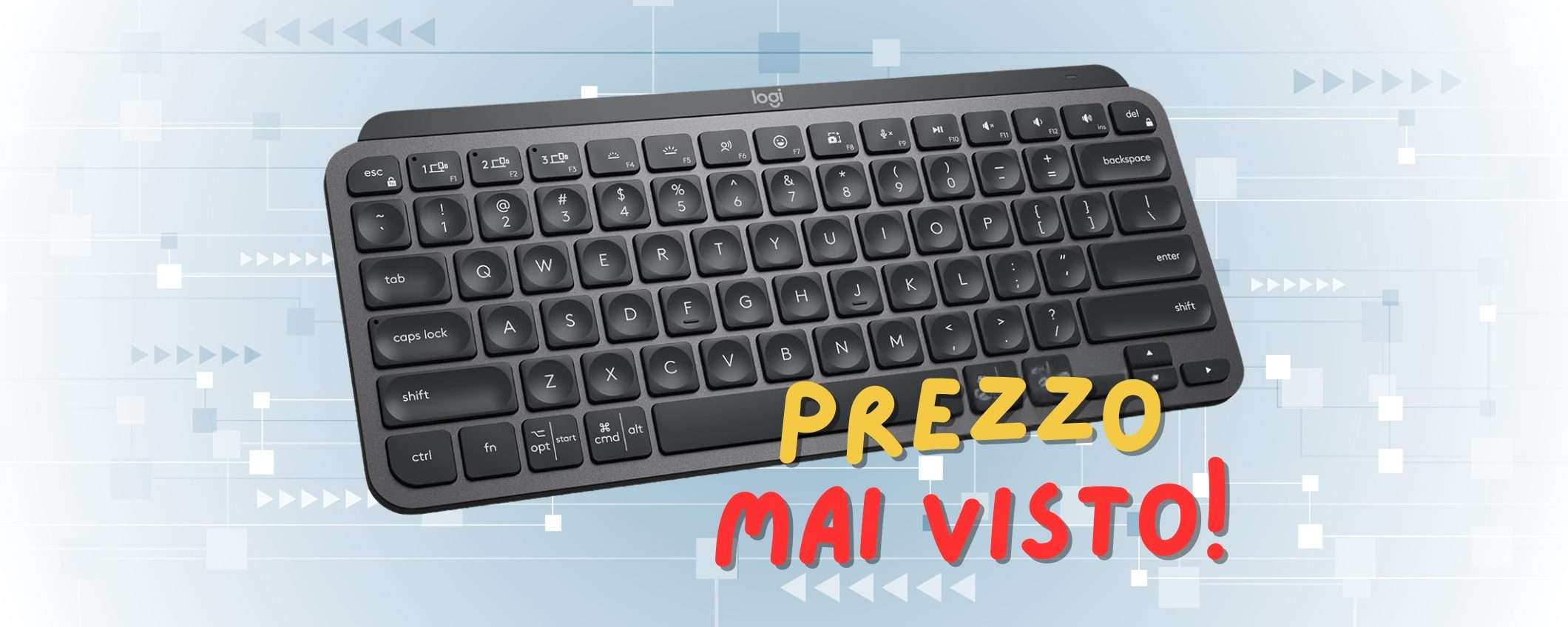 Logitech MX Keys Mini: tastiera che non ha rivali a un PREZZO da URLO Logitech MX Keys Mini: tastiera che non ha rivali a un PREZZO da URLO
