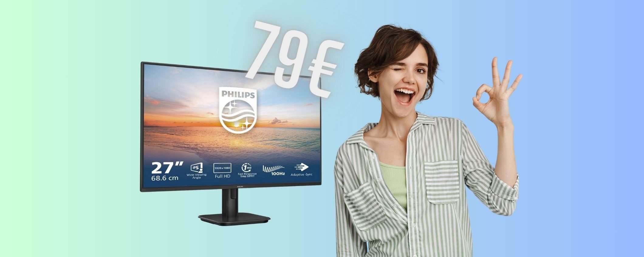 Monitor Philips FHD da 27 pollici a PREZZO SHOCK (solo 79€) Monitor Philips FHD da 27 pollici a PREZZO SHOCK (solo 79€)