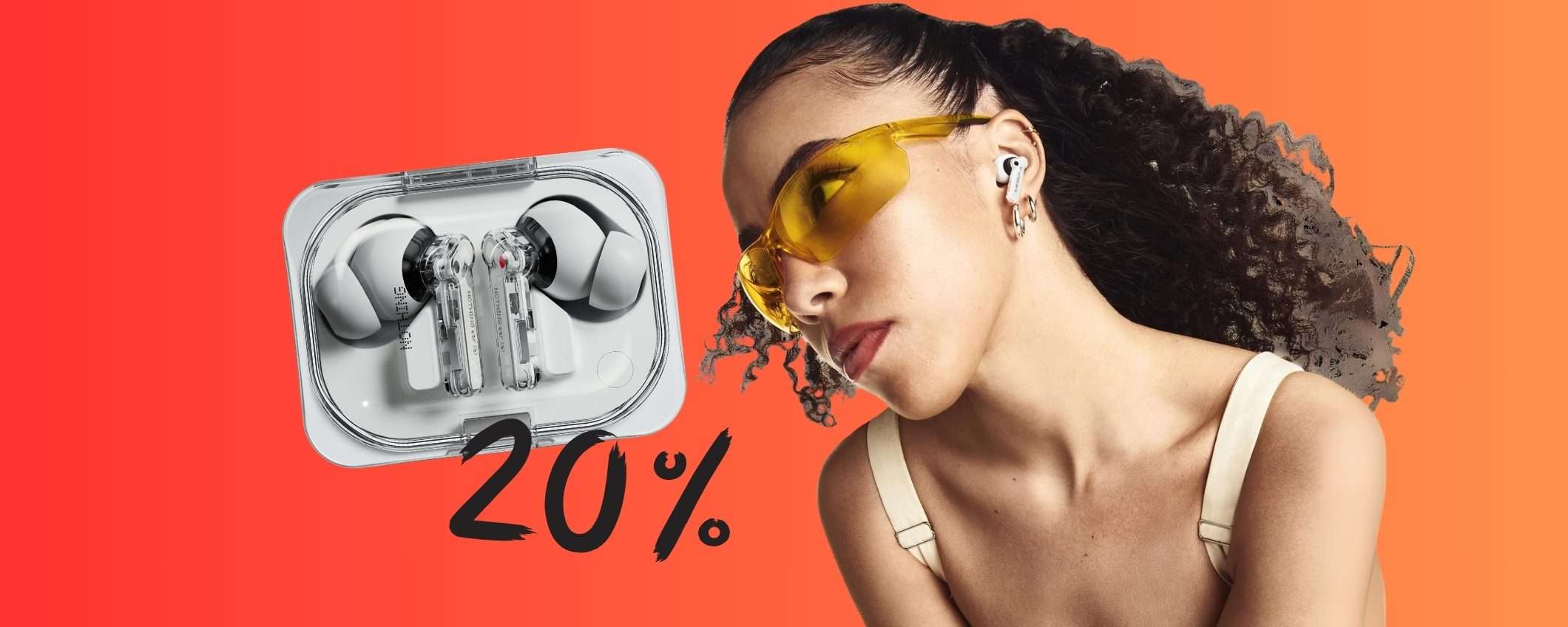 Nothing Ear (a): auricolari wireless di design con audio TOP oggi in SCONTO Nothing Ear (a): auricolari wireless di design con audio TOP oggi in SCONTO