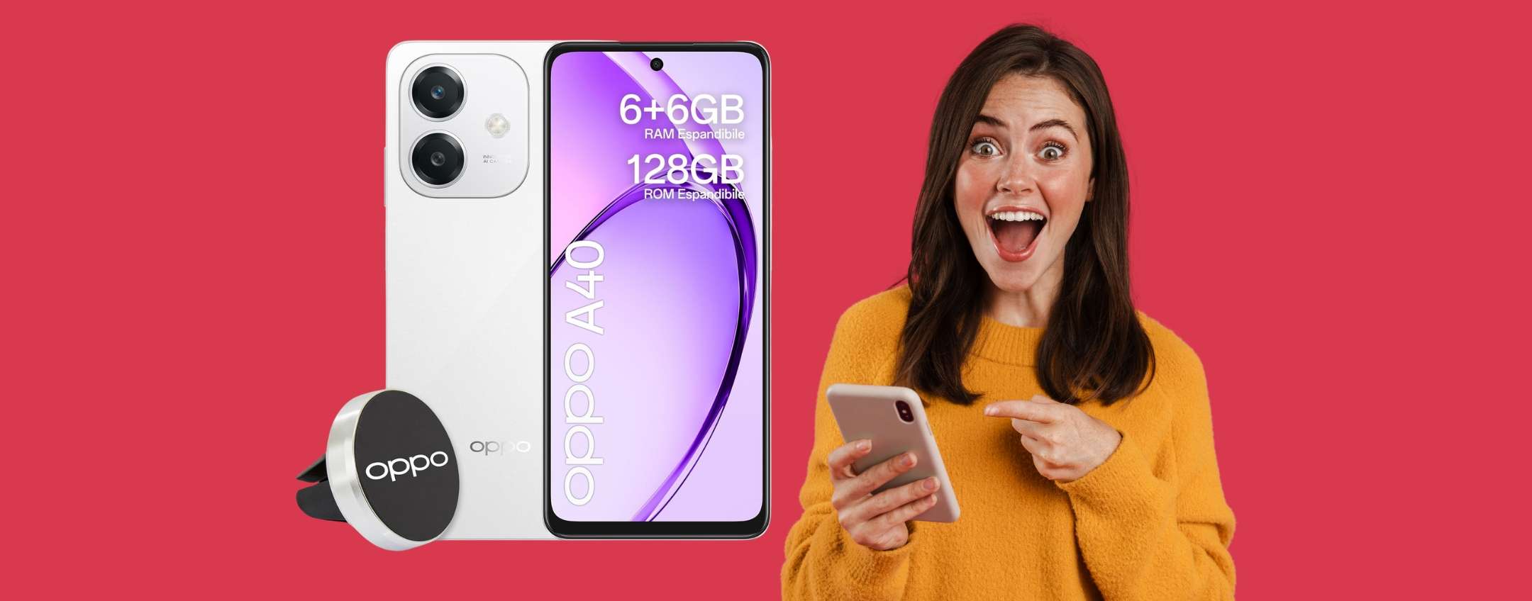 OPPO A40: smartphone super economico che non delude (solo 139€)
