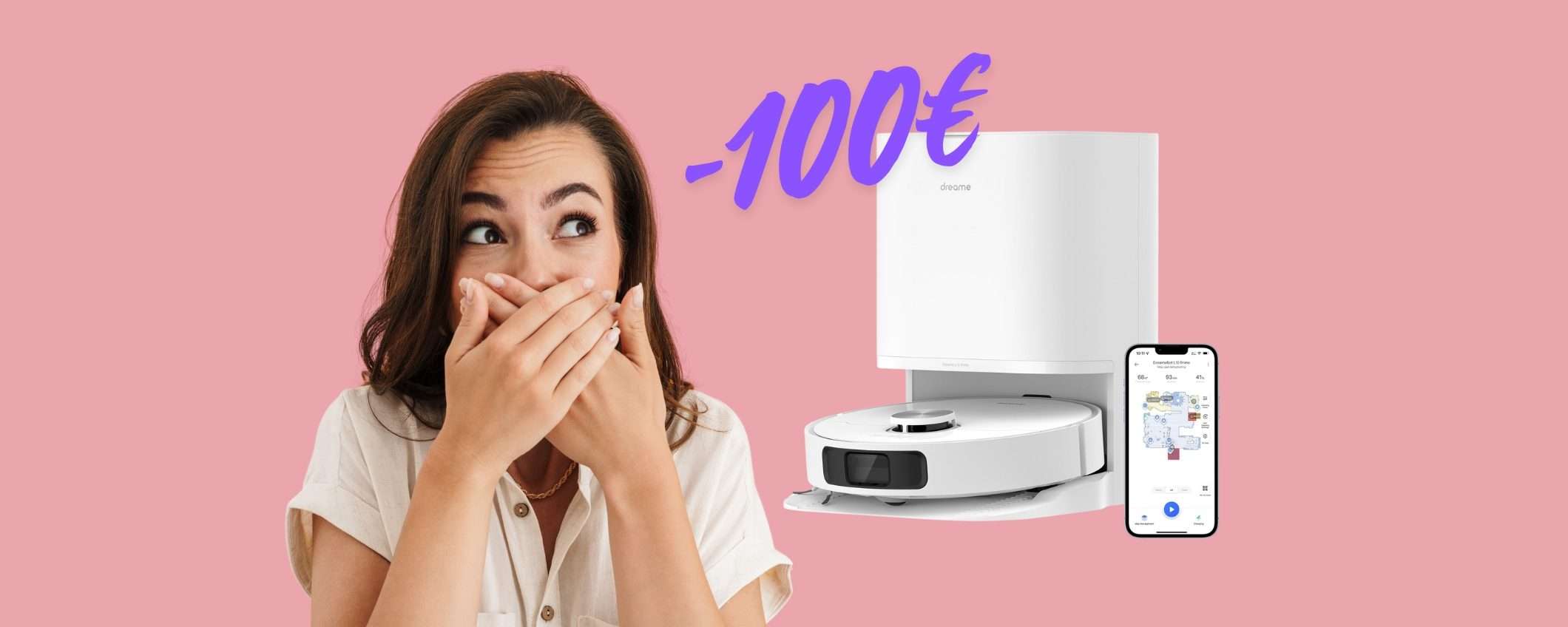 Pavimenti puliti senza fare nulla con il robot che aspira e lava DREAME L10 Prime Pavimenti puliti senza fare nulla con il robot che aspira e lava DREAME L10 Prime