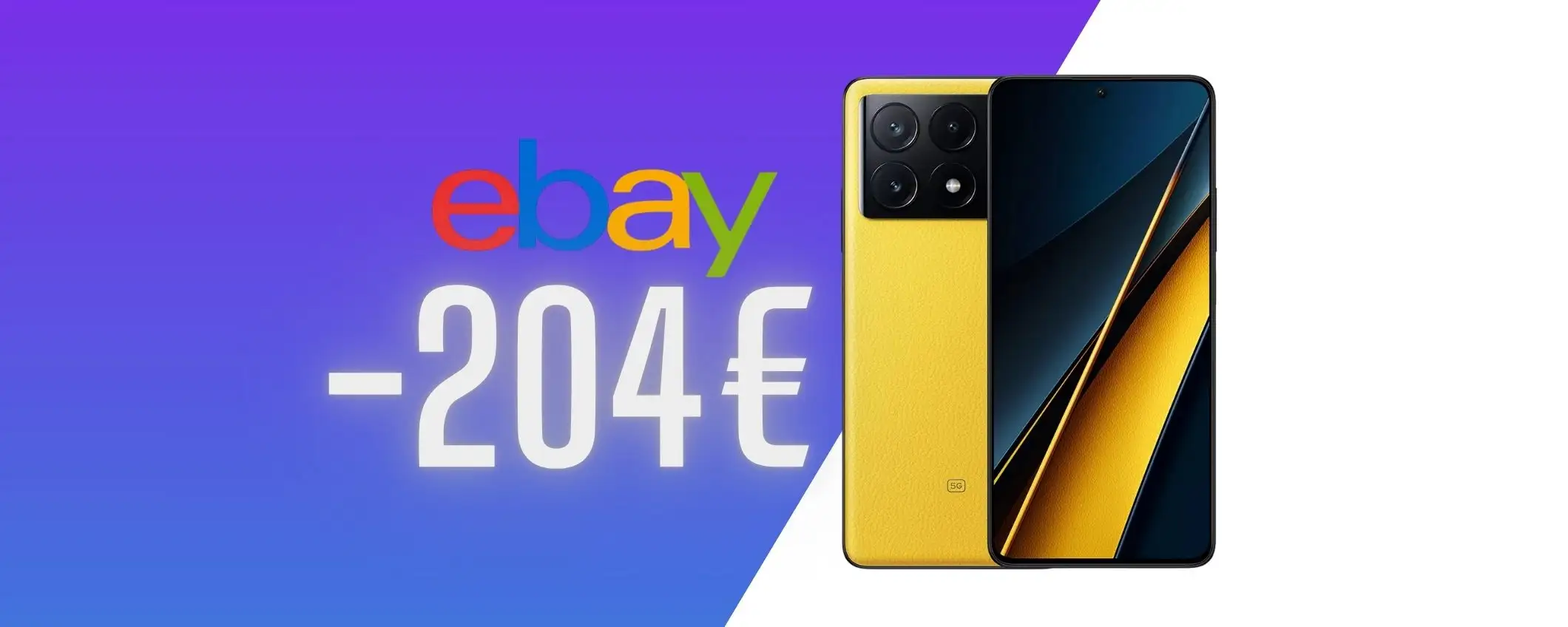 POCO X6 Pro (12/512GB) in super sconto su eBay con risparmio di 204€ POCO X6 Pro (12/512GB) in super sconto su eBay con risparmio di 204€
