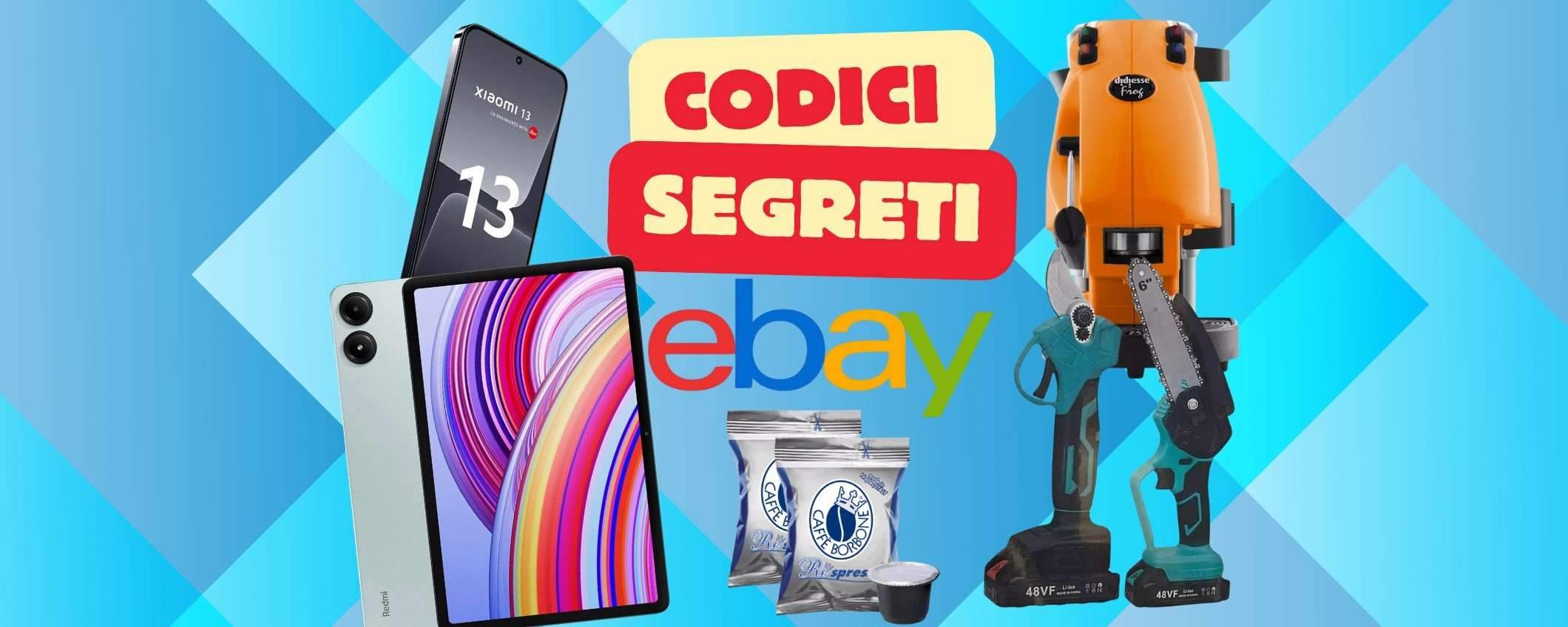 PREZZI SGRETOLATI con i codici segreti eBay: ecco 5 offerte imperdibili PREZZI SGRETOLATI con i codici segreti eBay: ecco 5 offerte imperdibili