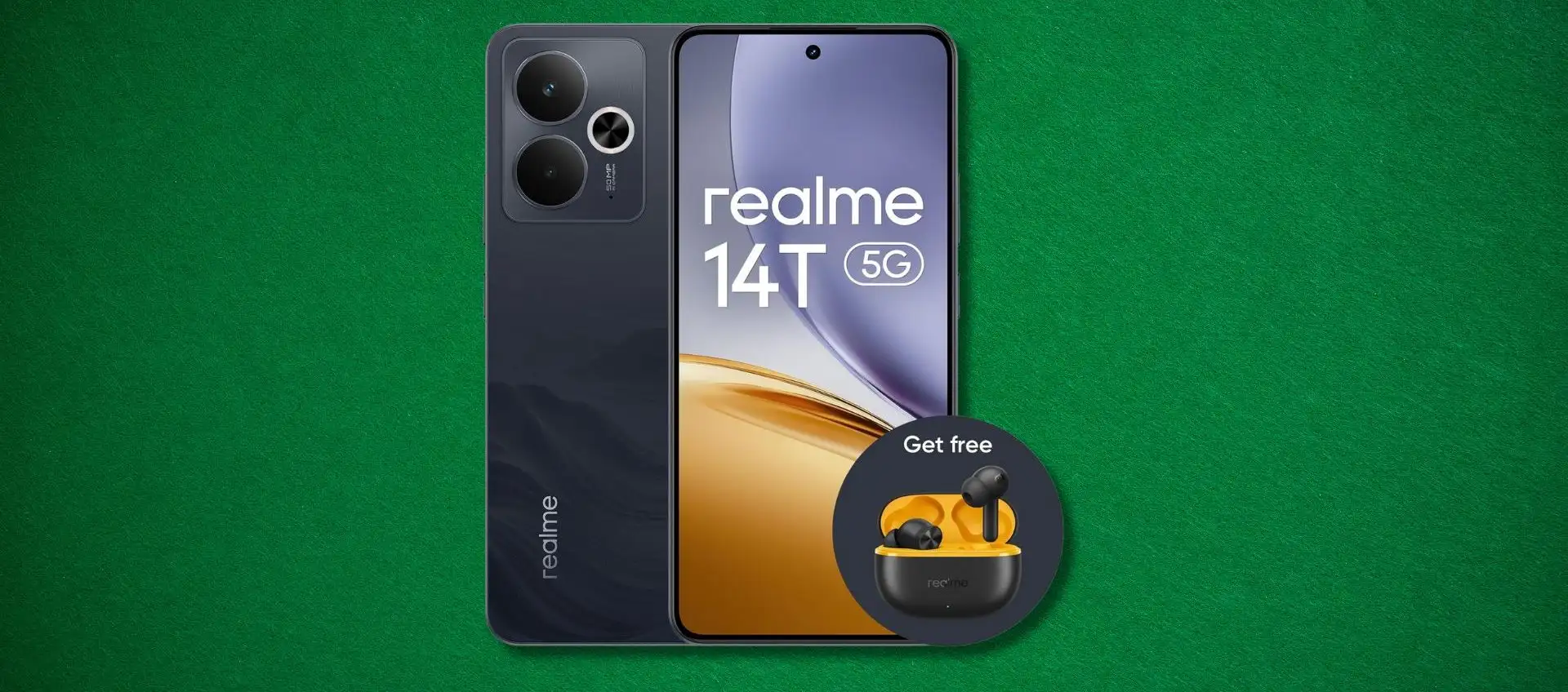 realme 14T 5G a 249,99€: smartphone completo con 256GB e cuffie T200 Lite incluse realme 14T 5G a 249,99€: smartphone completo con 256GB e cuffie T200 Lite incluse