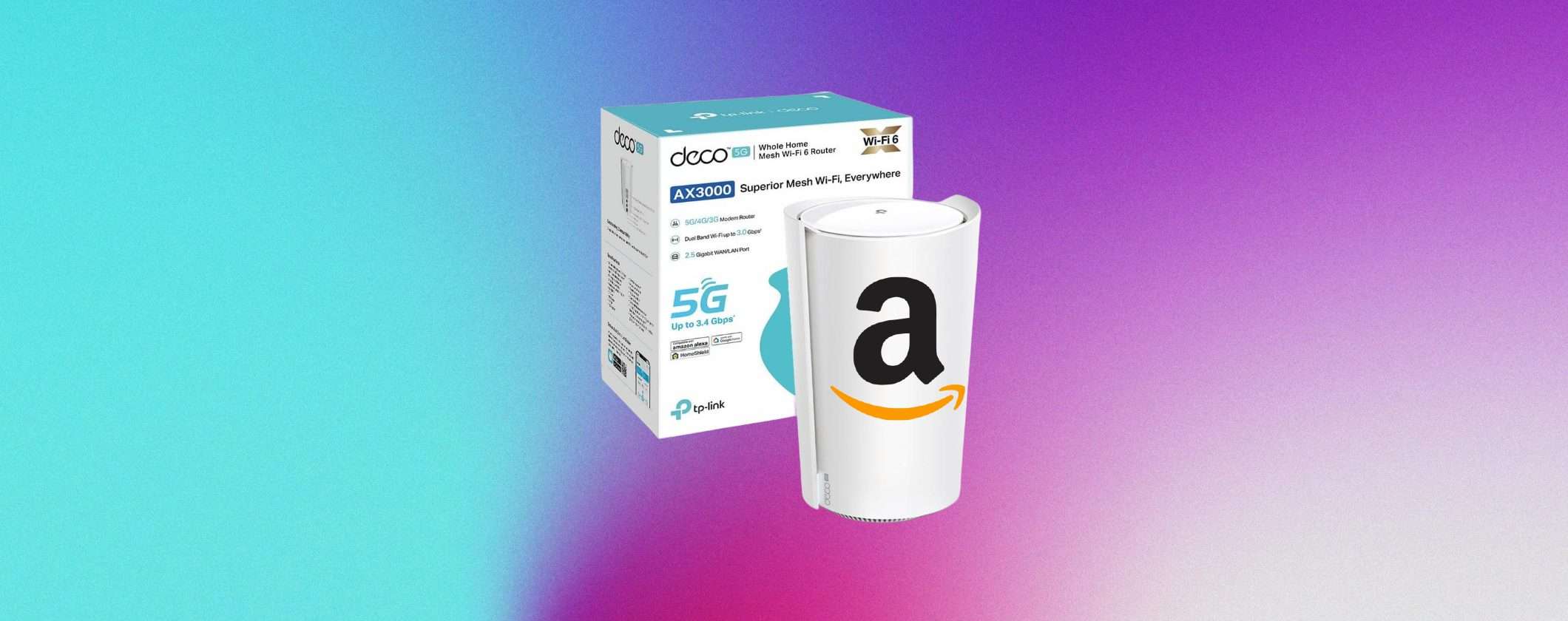 Router 5G TP-Link Deco X3000 a soli 249€ con Amazon Tech Week Router 5G TP-Link Deco X3000 a soli 249€ con Amazon Tech Week