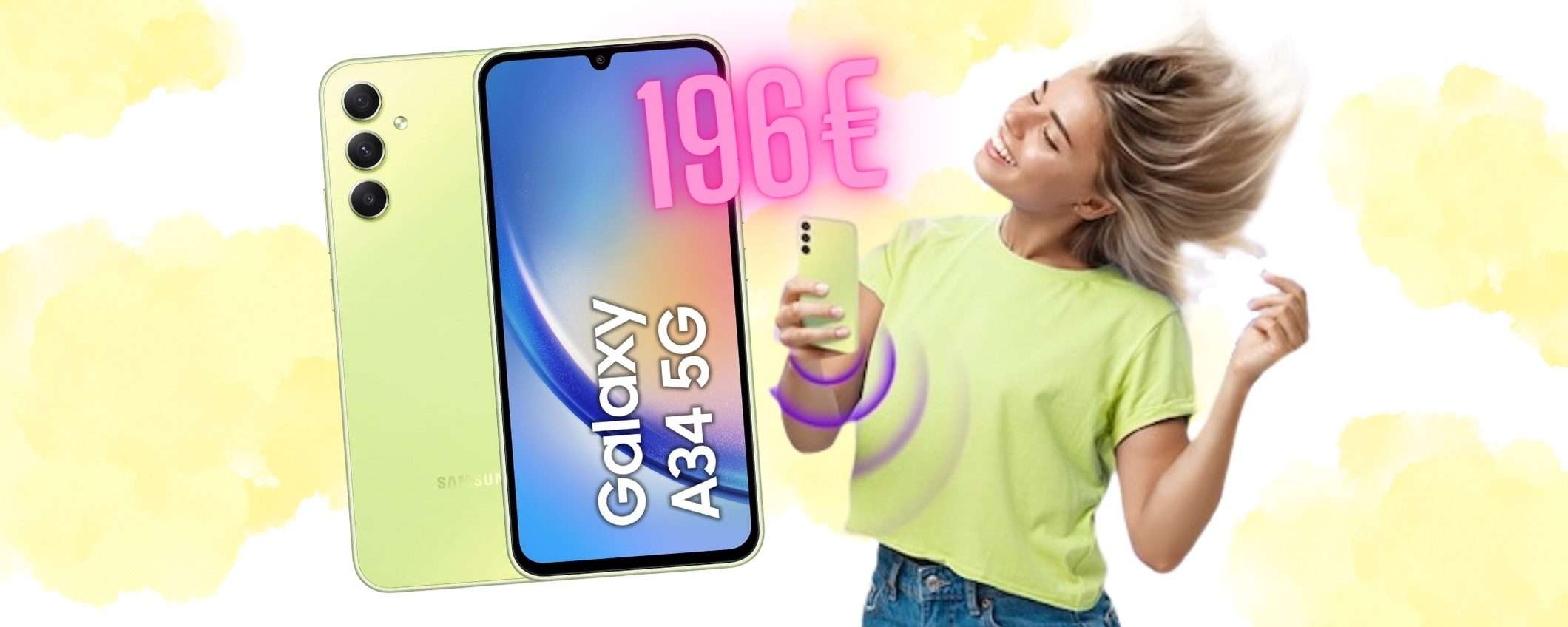 Samsung Galaxy A34 5G da 128GB a 191€ è il MIGLIORE nella sua fascia Samsung Galaxy A34 5G da 128GB a 191€ è il MIGLIORE nella sua fascia