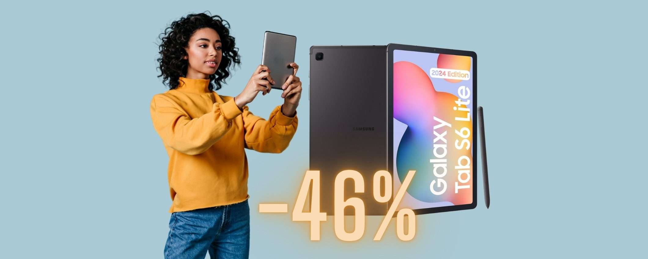 Samsung Galaxy Tab S6 Lite in SCONTO del 46% è il tablet da acquistare Samsung Galaxy Tab S6 Lite in SCONTO del 46% è il tablet da acquistare