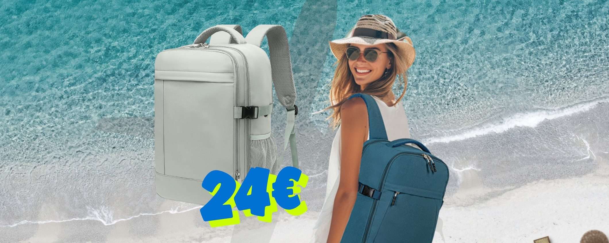 SOLO 24€ e puoi avere questo zaino perfetto per le compagnie low cost SOLO 24€ e puoi avere questo zaino perfetto per le compagnie low cost