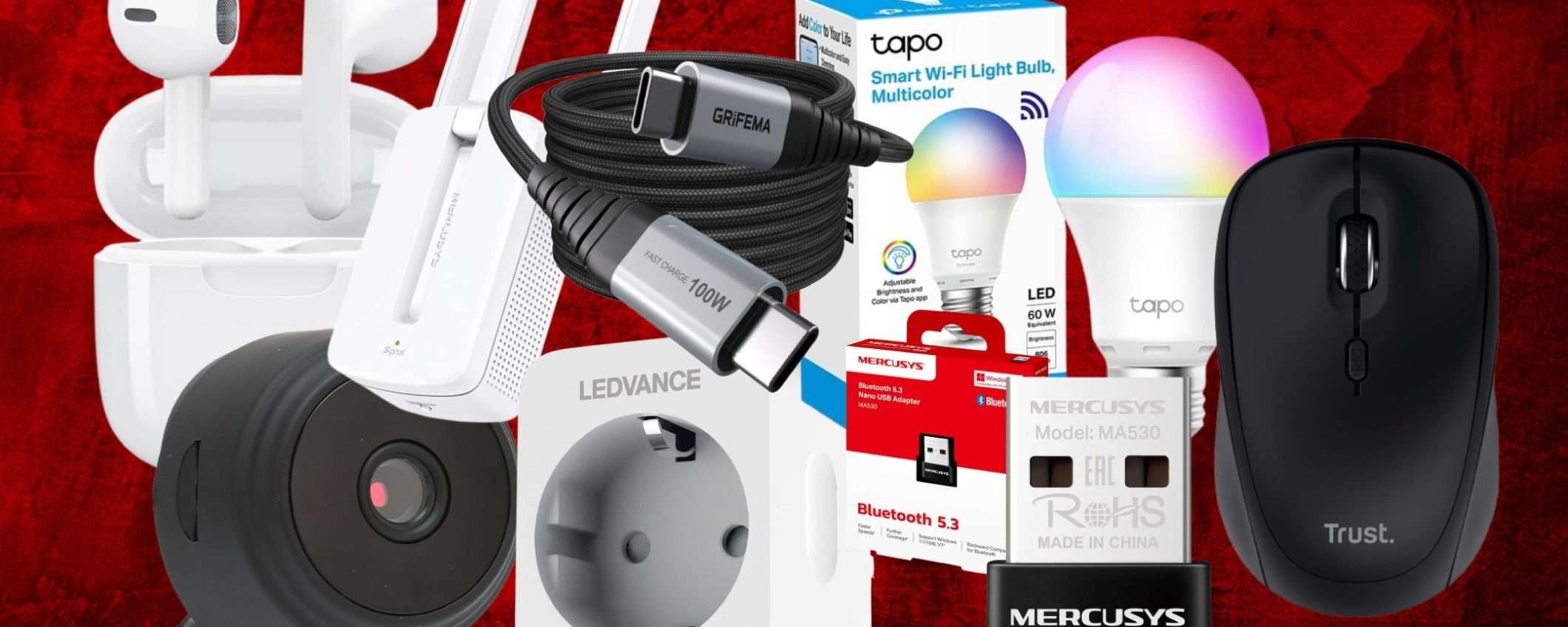 Tecnologia da 4,99€ a 10€ all'Amazon Tech Week: 20 occasioni IMPERDIBILI Tecnologia da 4,99€ a 10€ all'Amazon Tech Week: 20 occasioni IMPERDIBILI