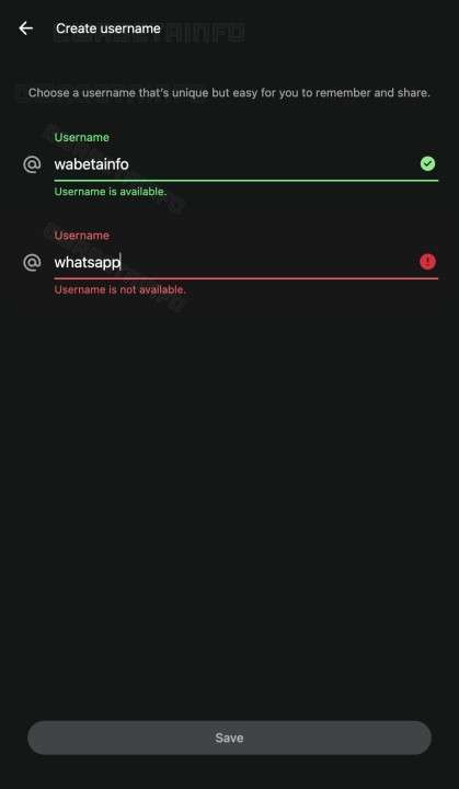 whatsapp verifica username nome utente