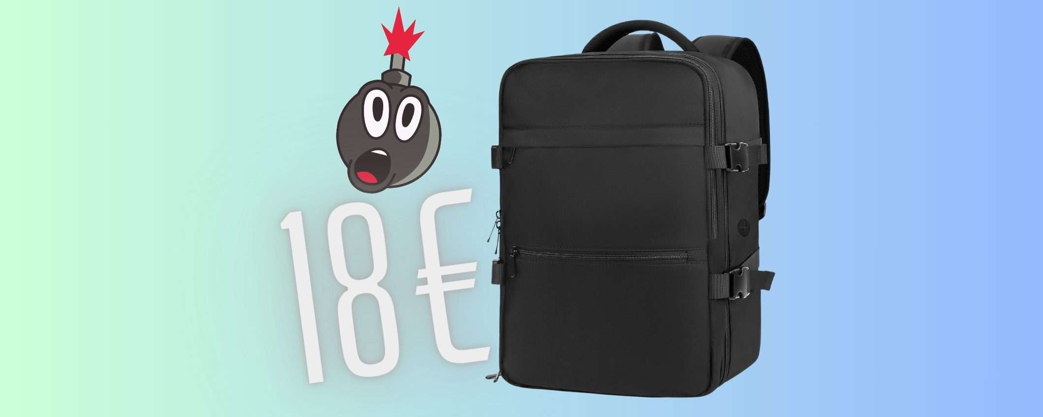 Zaino per volare con Ryanair a soli 18€: l'affare del giorno è su Amazon