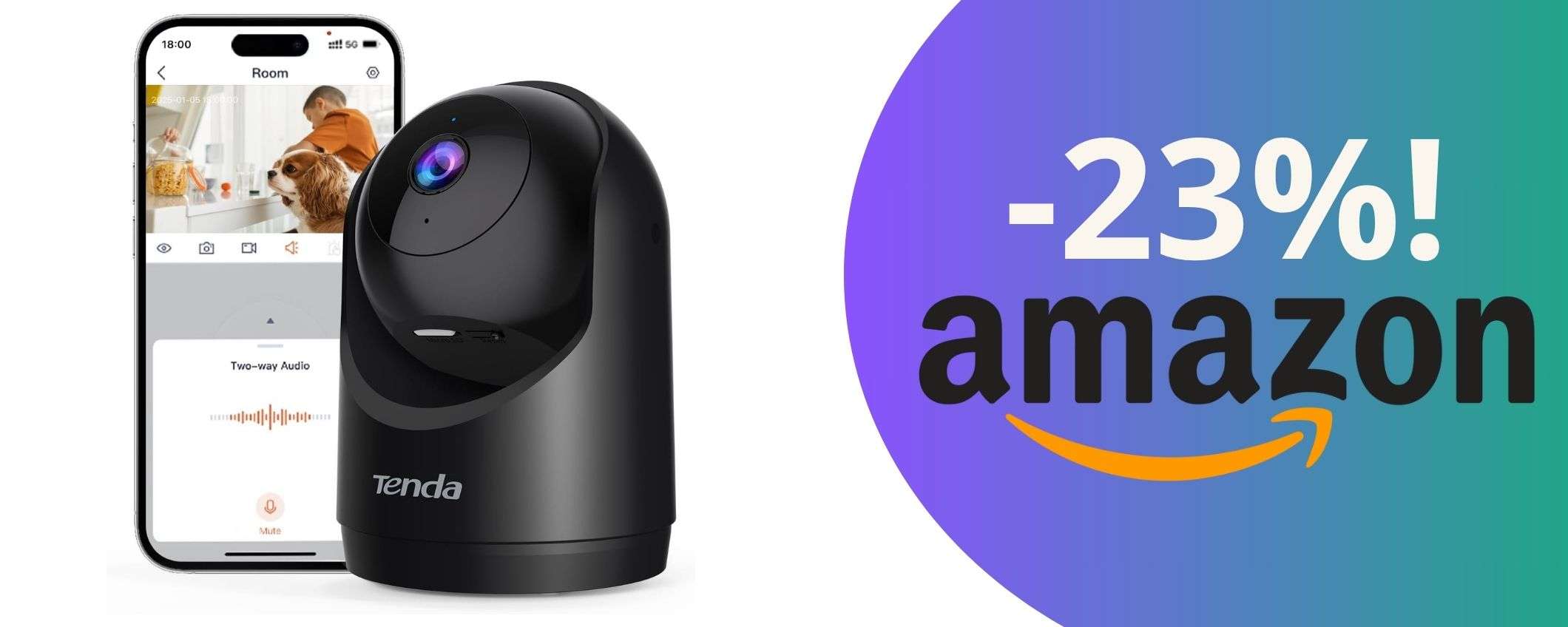 Videocamera 2K con audio bidirezionale in offerta esclusiva: non fartela scappare! Videocamera 2K con audio bidirezionale in offerta esclusiva: non fartela scappare!