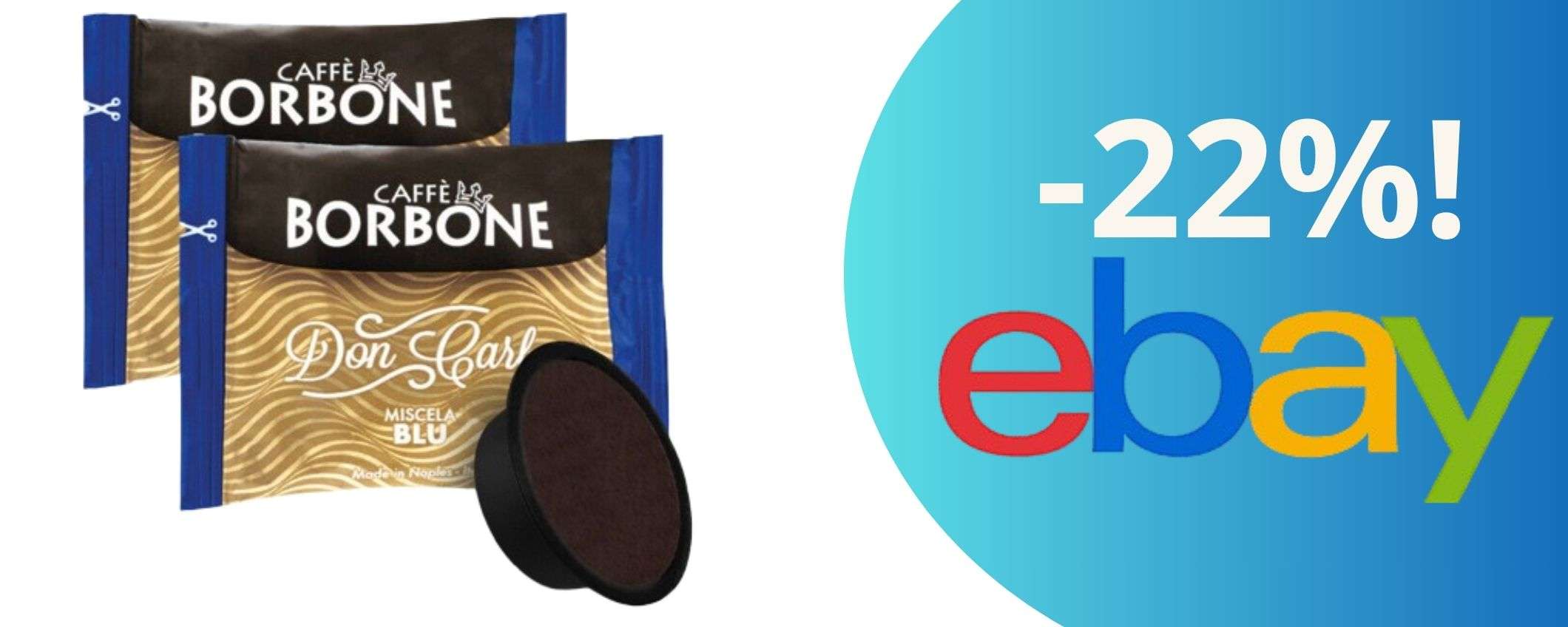Promo esclusiva: 300 capsule di Borbone Don Carlo Blu oggi ad un prezzo da urlo! Promo esclusiva: 300 capsule di Borbone Don Carlo Blu oggi ad un prezzo da urlo!