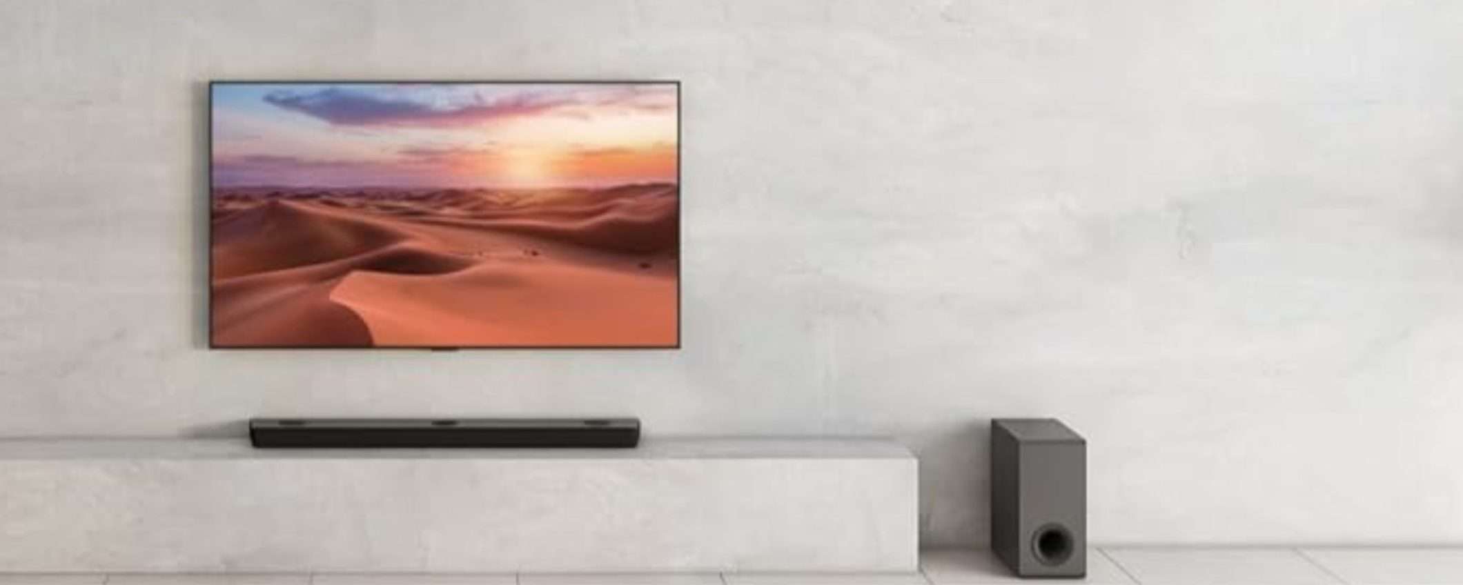 300W di POTENZA AUDIO e subwoofer wireless con la soundbar LG 2.1: -35% su Amazon 300W di POTENZA AUDIO e subwoofer wireless con la soundbar LG 2.1: -35% su Amazon