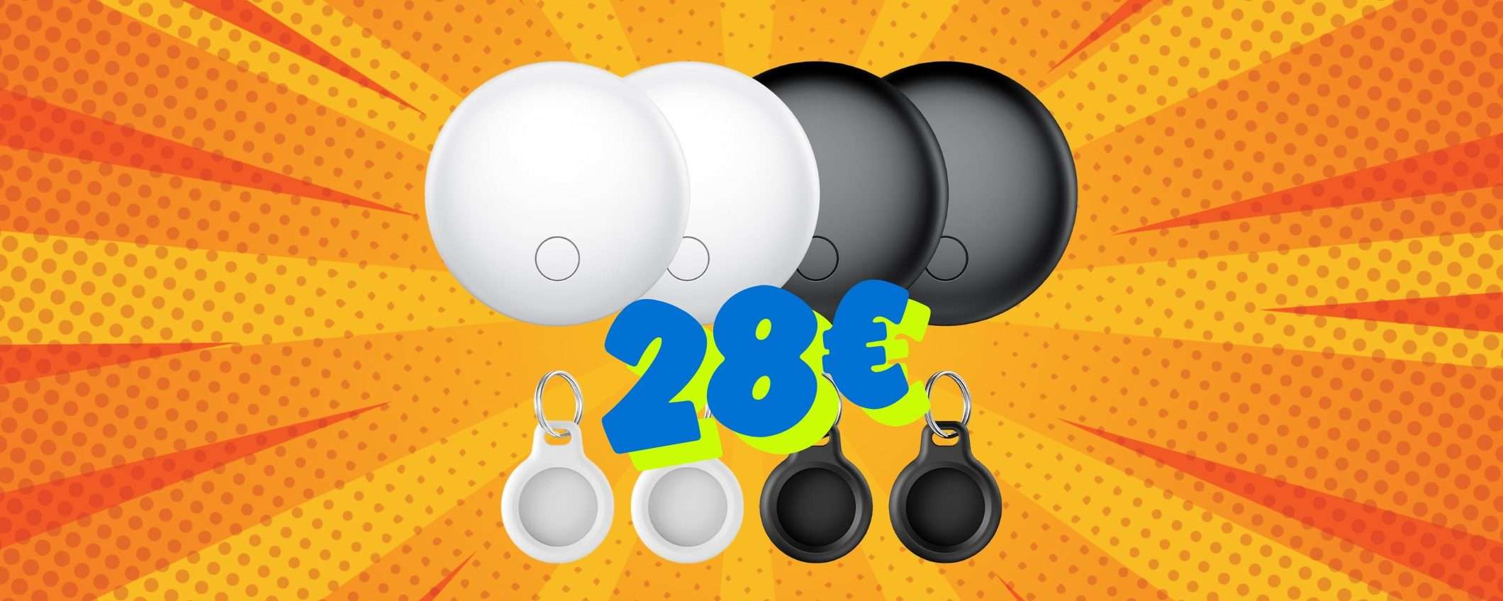 4 Air Tracker Tag con portachiavi inclusi a soli 28€: offerta imperdibile 4 Air Tracker Tag con portachiavi inclusi a soli 28€: offerta imperdibile
