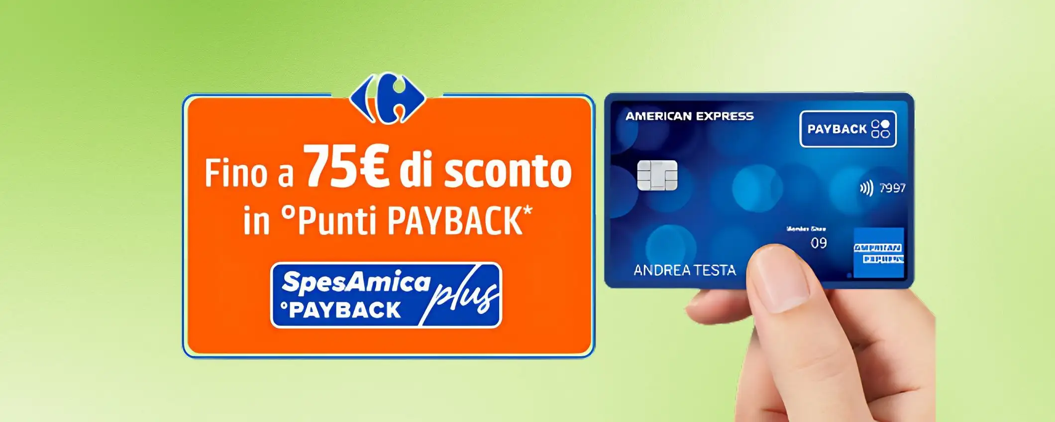 Con la carta American Express PAYBACK fare la spesa non è mai stato così conveniente Con la carta American Express PAYBACK fare la spesa non è mai stato così conveniente