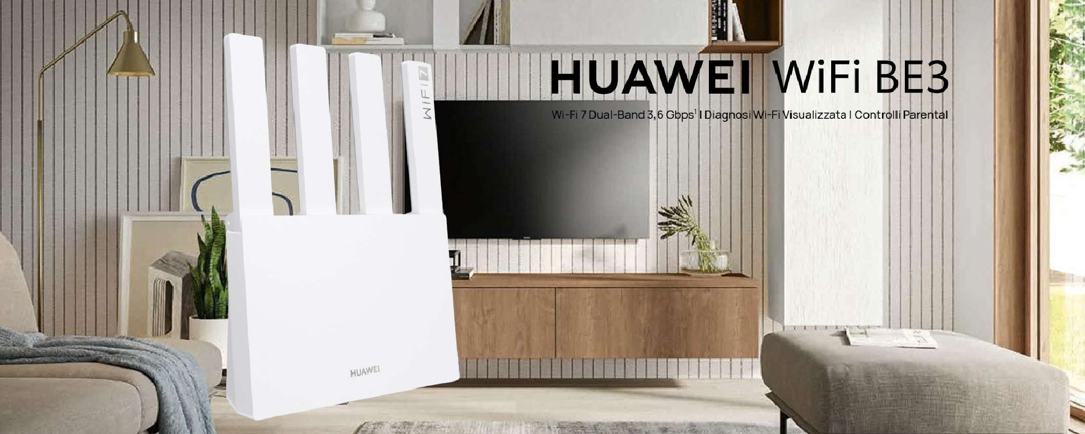 Huawei Wi‑Fi BE3: il router Wi‑Fi 7 economico e potente Huawei Wi‑Fi BE3: il router Wi‑Fi 7 economico e potente