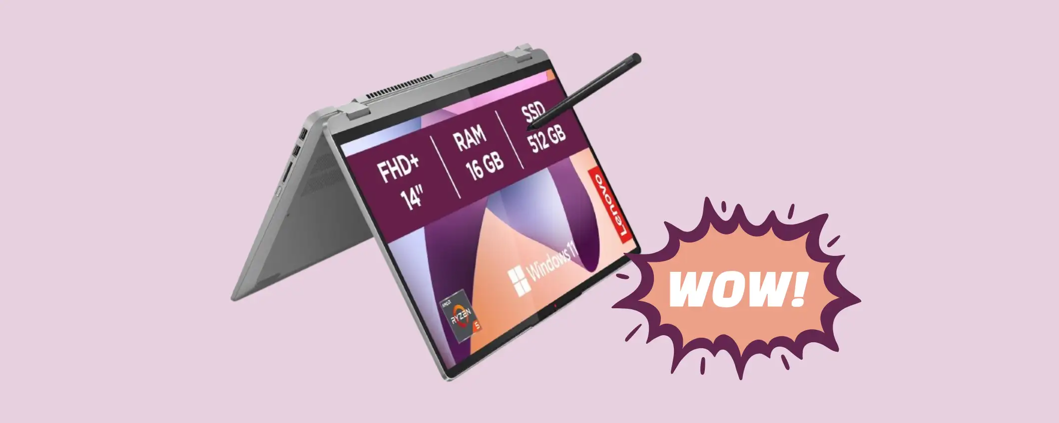 IdeaPad Flex 5: il 2 in 1 in sconto