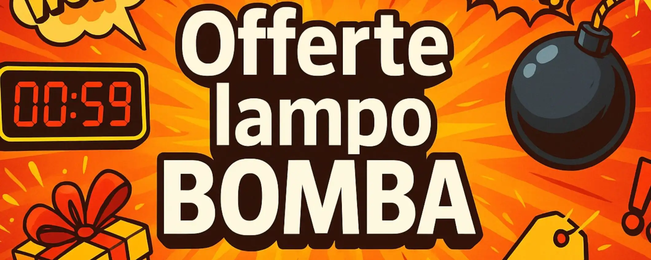 Offerte lampo BOMBA su Amazon per il 17/6: il meglio da 7,99€ Offerte lampo BOMBA su Amazon per il 17/6: il meglio da 7,99€