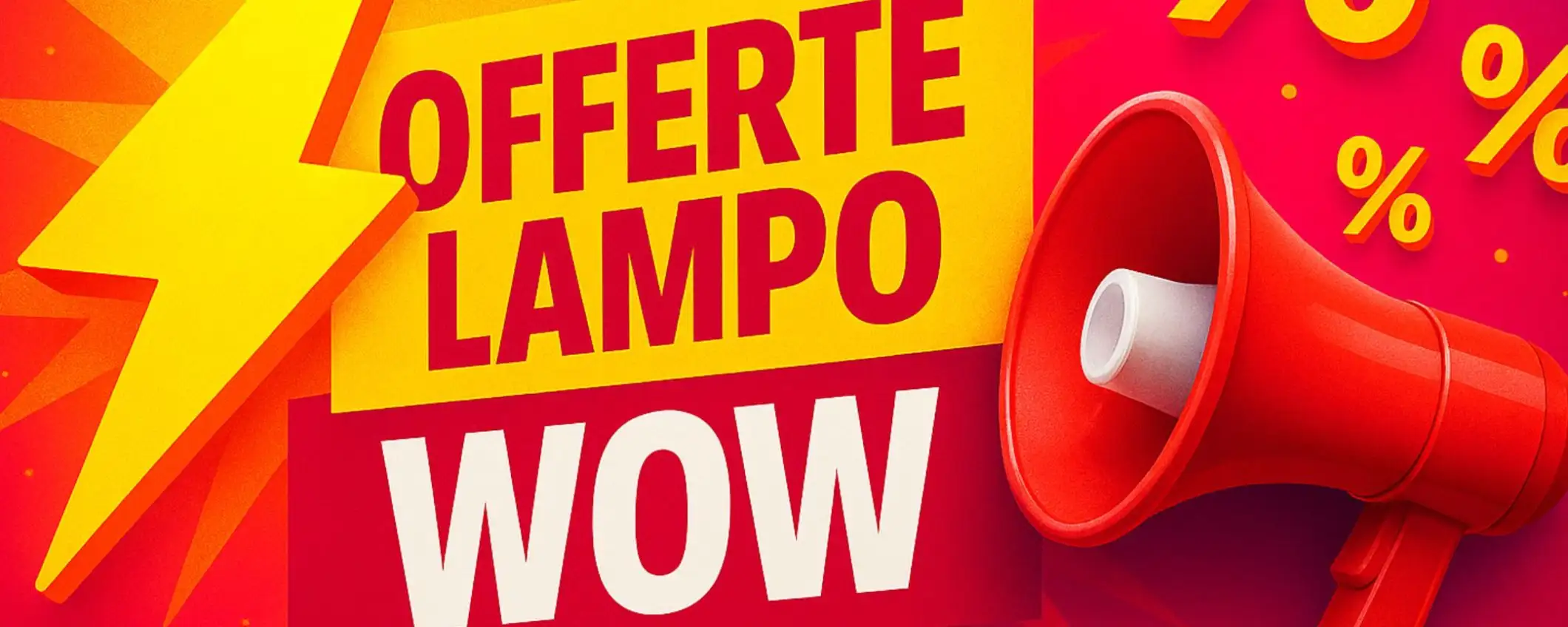 Offerte lampo Amazon da PAURA: promozioni pazzesche da 10,92€ Offerte lampo Amazon da PAURA: promozioni pazzesche da 10,92€