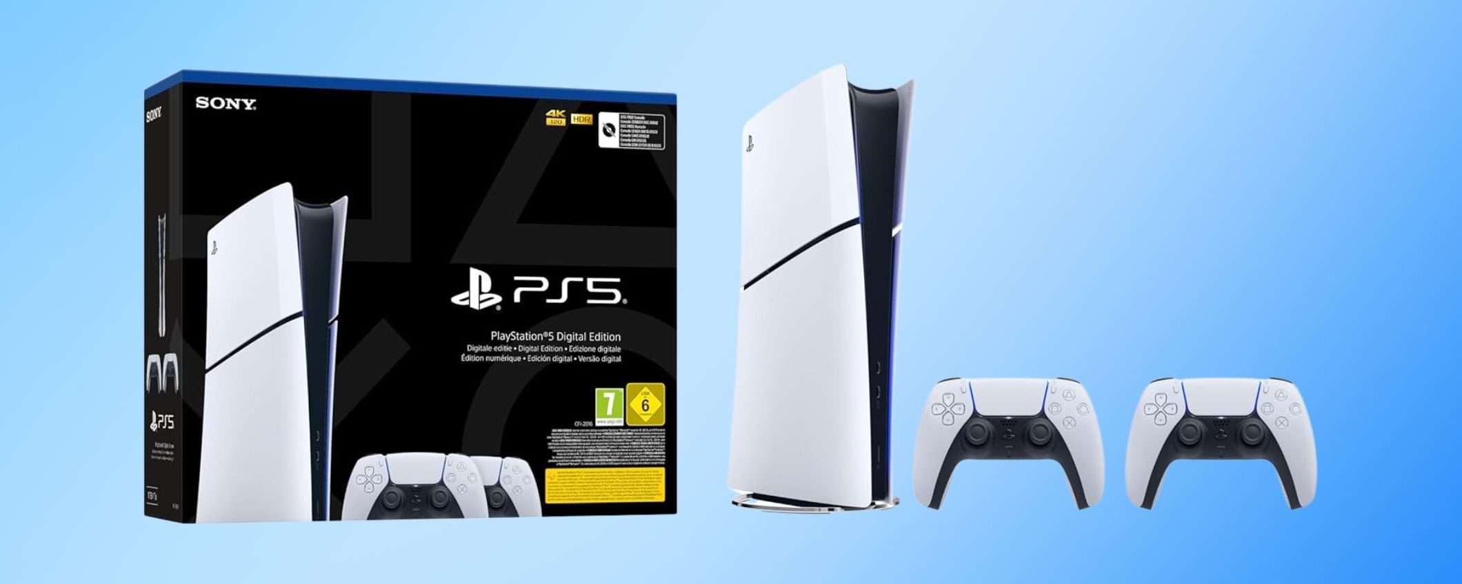 PS5 Digital: il bundle con 2 DualSense è scontato di 100 euro su Amazon PS5 Digital: il bundle con 2 DualSense è scontato di 100 euro su Amazon