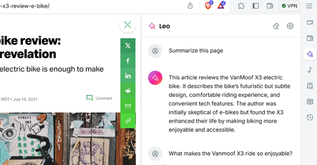 Brave: il browser con assistente AI integrato