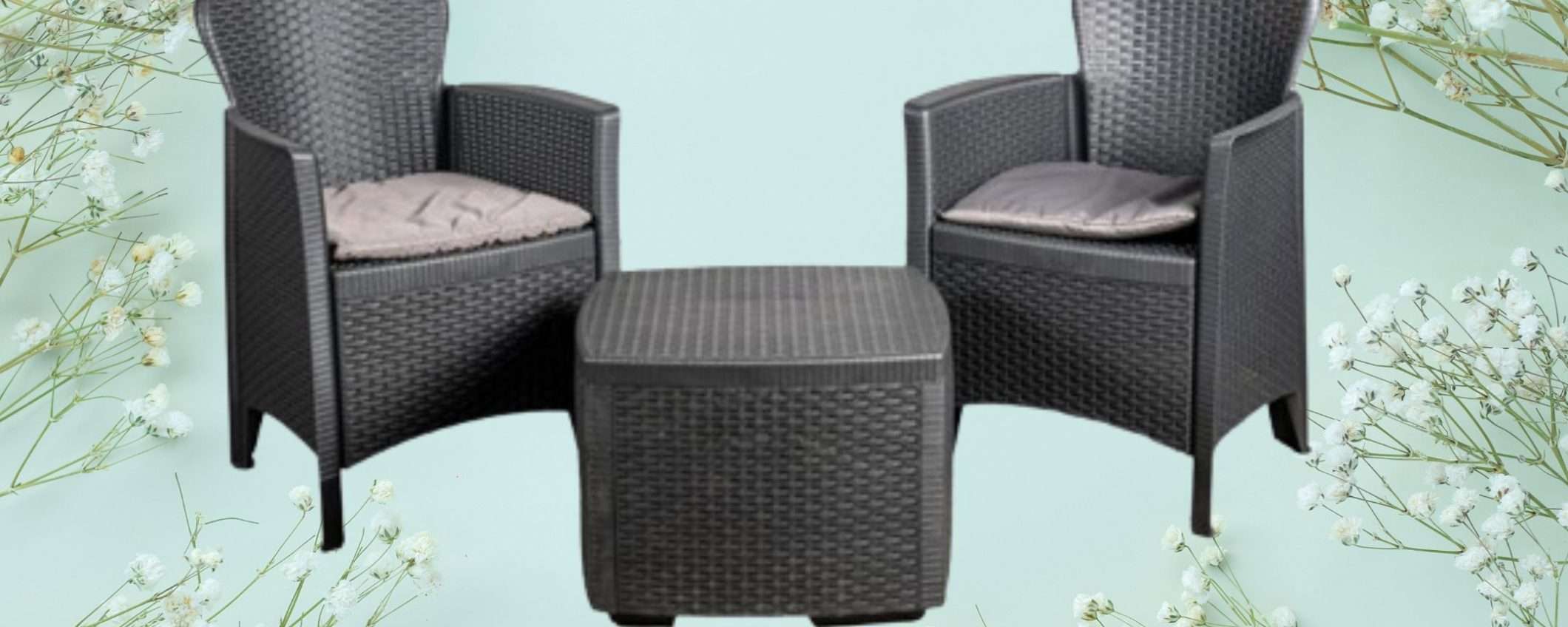Solo 71€ per questo COMODISSIMO set da giardino con 2 poltrone e tavolino Solo 71€ per questo COMODISSIMO set da giardino con 2 poltrone e tavolino
