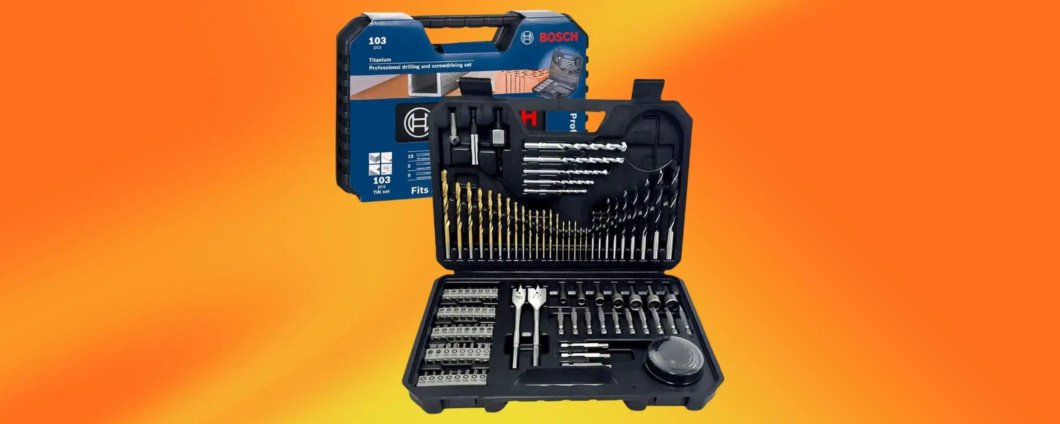 Set Bosch Professionale da 103 pezzi: prezzo SHOCK su Amazon con DOPPIO SCONTO WOW Set Bosch Professionale da 103 pezzi: prezzo SHOCK su Amazon con DOPPIO SCONTO WOW