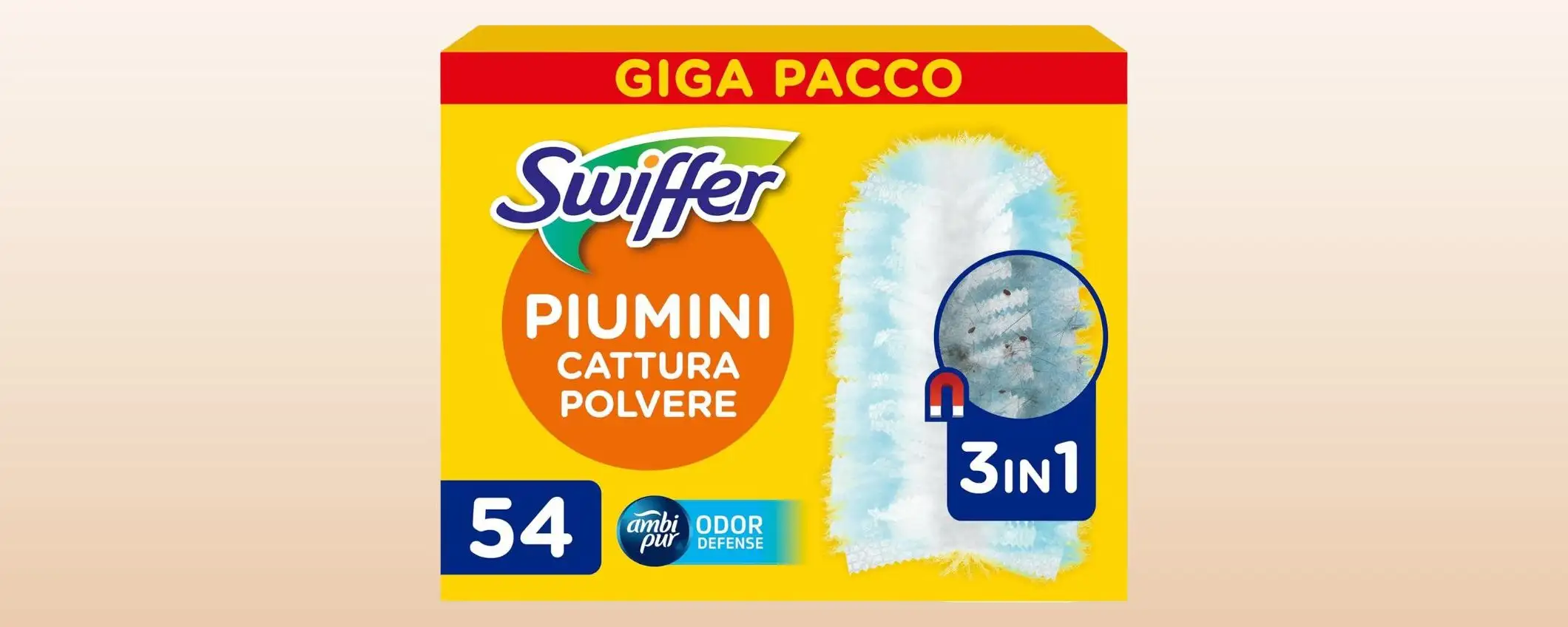 Piumini cattura polvere Swiffer: il GIGA PACCO da 54 a prezzo SCORTA su Amazon (-36%) Piumini cattura polvere Swiffer: il GIGA PACCO da 54 a prezzo SCORTA su Amazon (-36%)