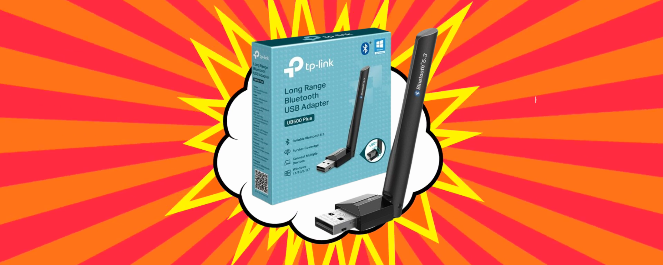 Connessione al top con l'Adattatore Bluetooth USB TP-Link a soli 6€ Connessione al top con l'Adattatore Bluetooth USB TP-Link a soli 6€