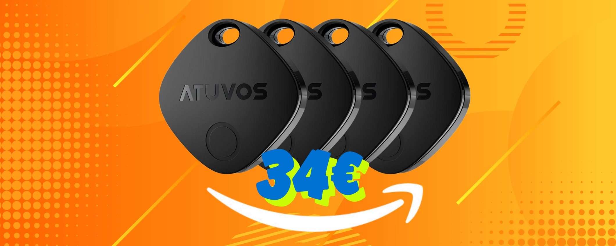 Air Tag per tracciare gli oggetti importanti e non perderli: 4 PZ a soli 34€